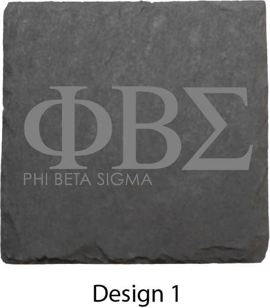 Phi Beta Sigma Stone Coasters - 4-Pack