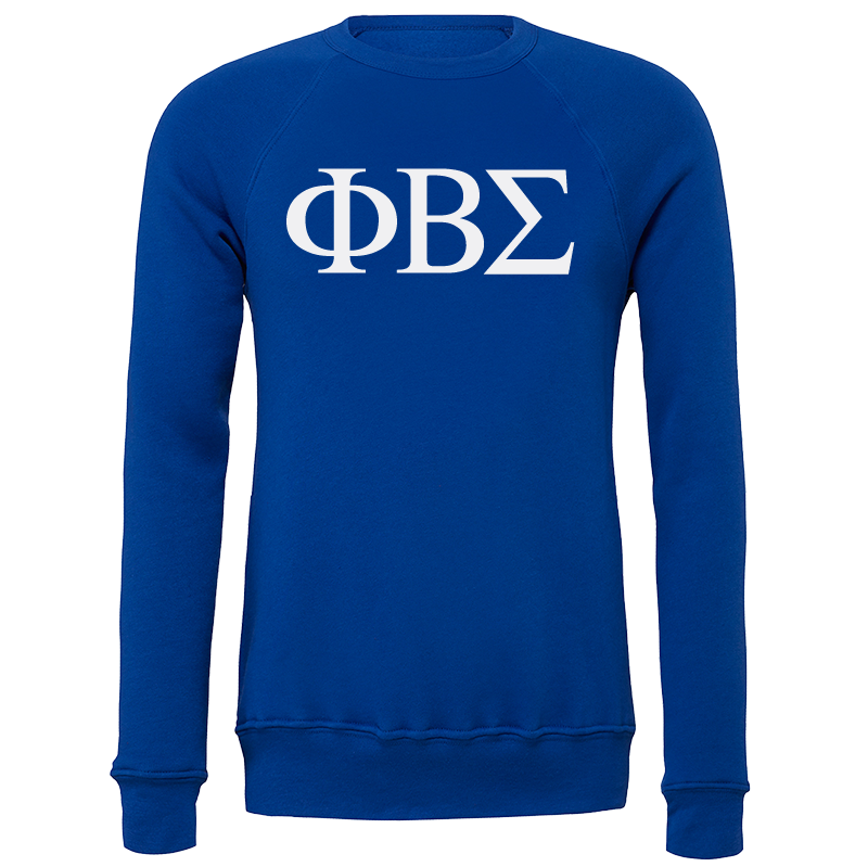 Phi Beta Sigma Lettered Crewneck Sweatshirts