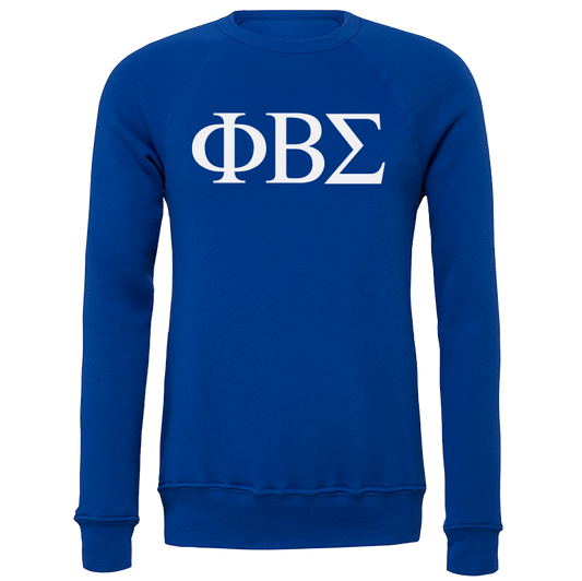 Phi Beta Sigma Lettered Crewneck Sweatshirts