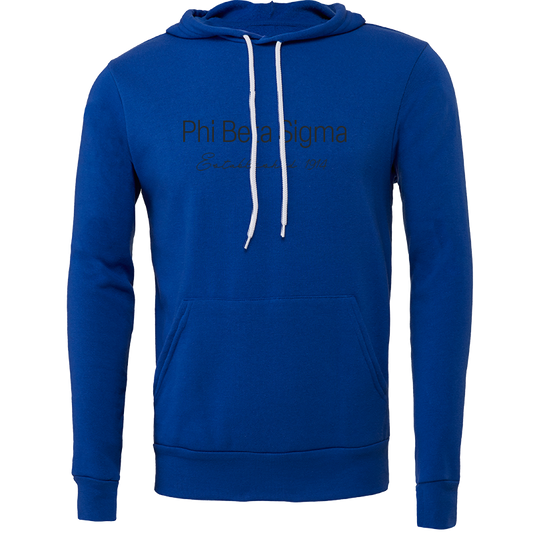 Phi Beta Sigma Embroidered Printed Name Hooded Sweatshirts
