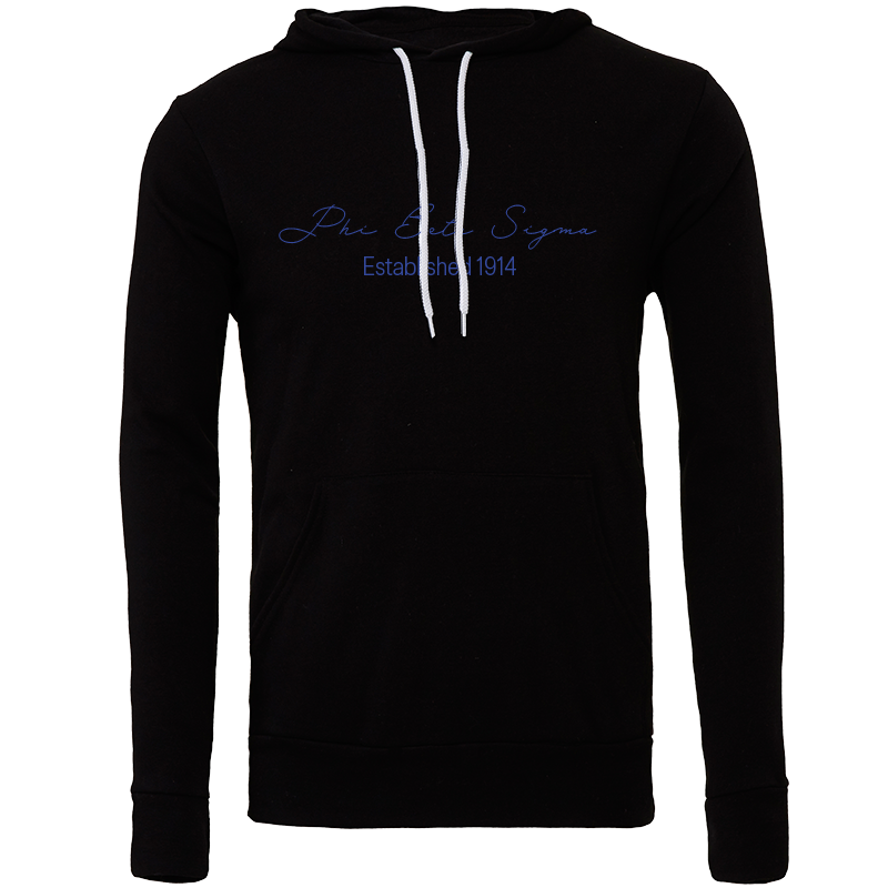 Phi Beta Sigma Embroidered Scripted Name Hooded Sweatshirts