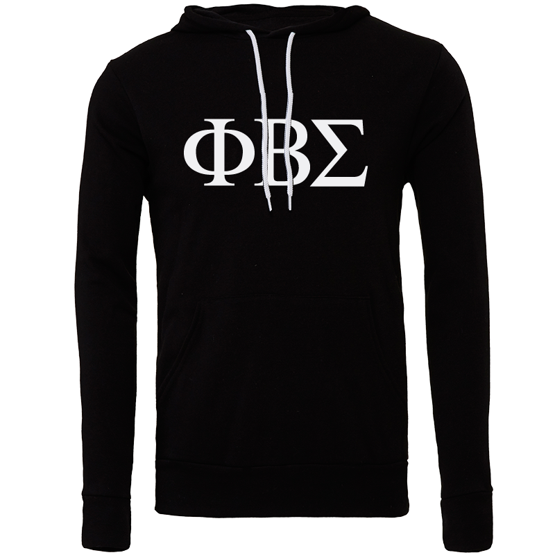 Phi Beta Sigma Lettered Hooded Sweatshirts