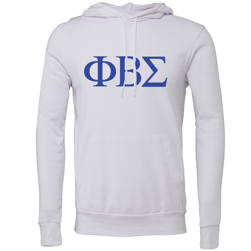 Phi Beta Sigma Lettered Hooded Sweatshirts