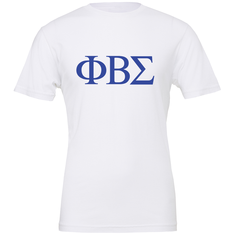 Phi Beta Sigma Lettered Short Sleeve T-Shirts