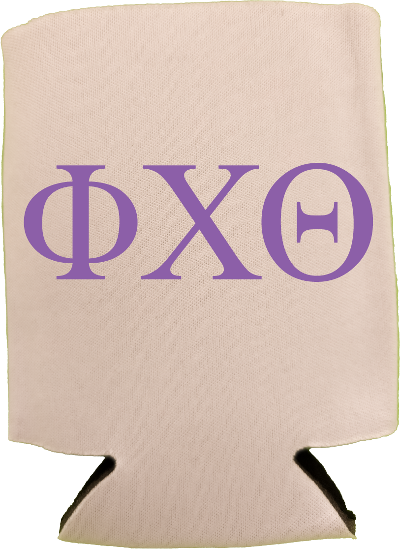 Phi Chi Theta Can Coozies