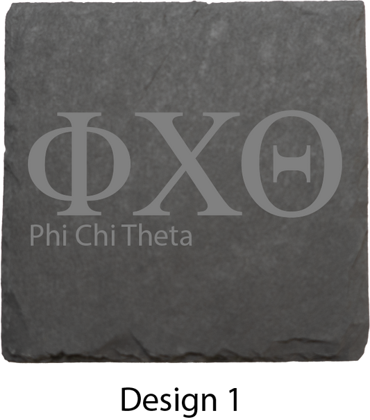 Phi Chi Theta Stone Coasters - 4-Pack