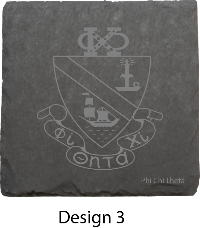 Phi Chi Theta Stone Coasters - 4-Pack