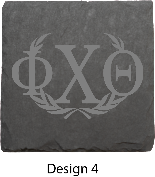 Phi Chi Theta Stone Coasters - 4-Pack