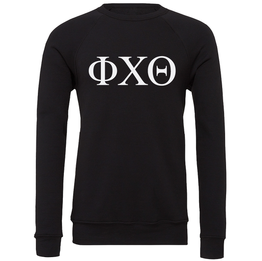 Phi Chi Theta Lettered Crewneck Sweatshirts