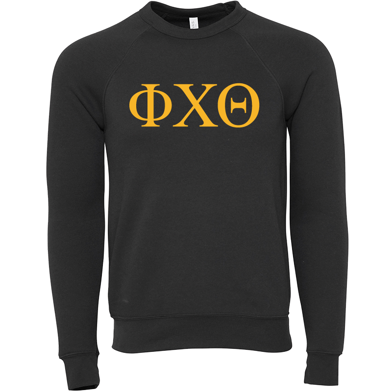 Phi Chi Theta Lettered Crewneck Sweatshirts