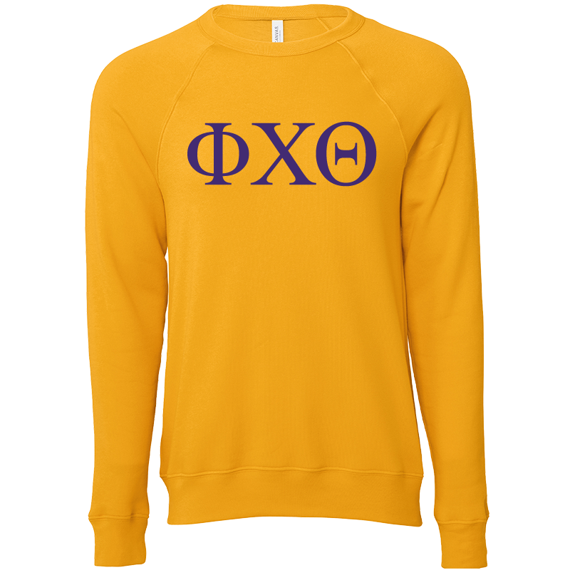 Phi Chi Theta Lettered Crewneck Sweatshirts