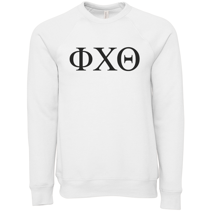 Phi Chi Theta Lettered Crewneck Sweatshirts