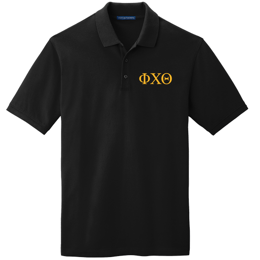 Phi Chi Theta Men's Embroidered Polo Shirt