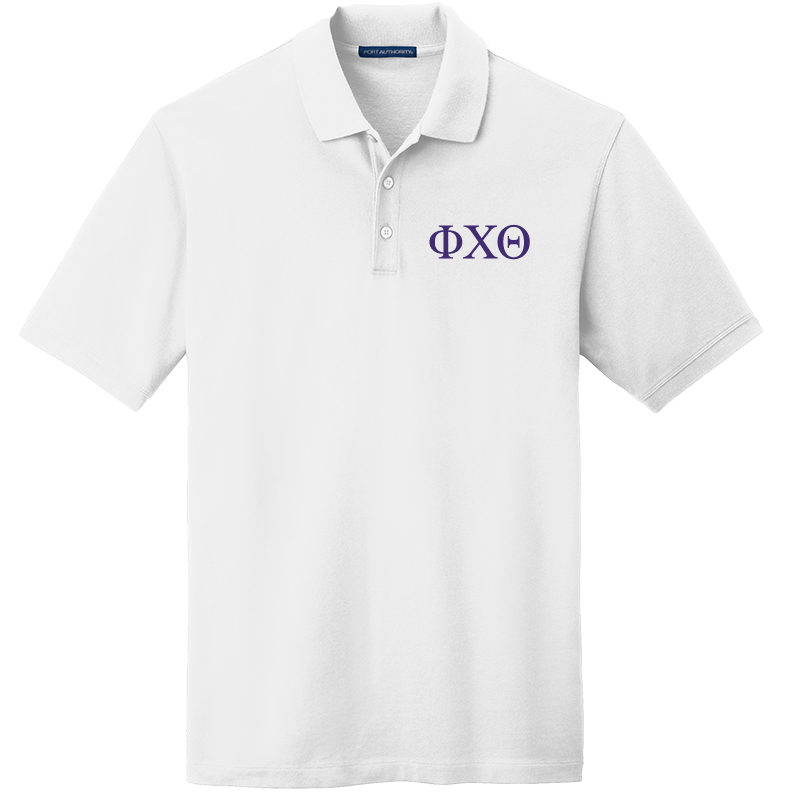 Phi Chi Theta Men's Embroidered Polo Shirt
