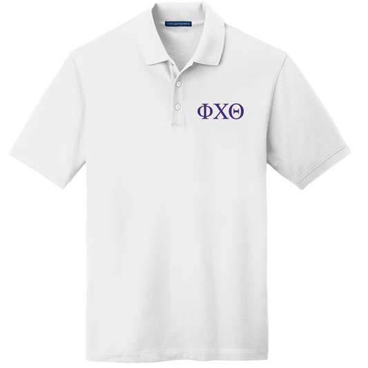 Phi Chi Theta Men's Embroidered Polo Shirt