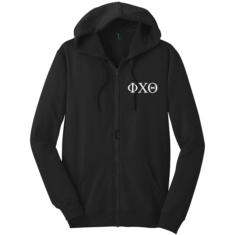 Phi Chi Theta Zip-Up Hooded Sweatshirts