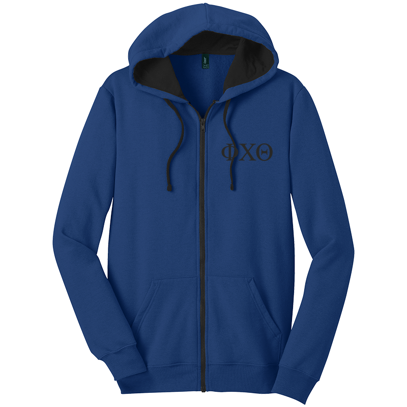 Phi Chi Theta Zip-Up Hooded Sweatshirts