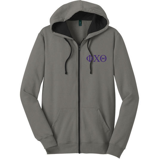 Phi Chi Theta Zip-Up Hooded Sweatshirts