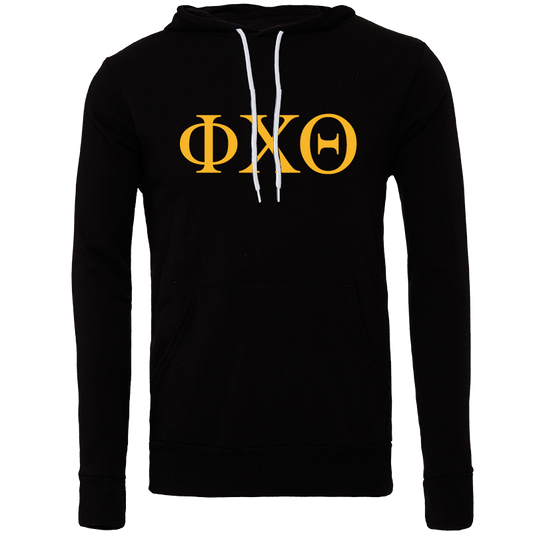 Phi Chi Theta Lettered Hooded Sweatshirts