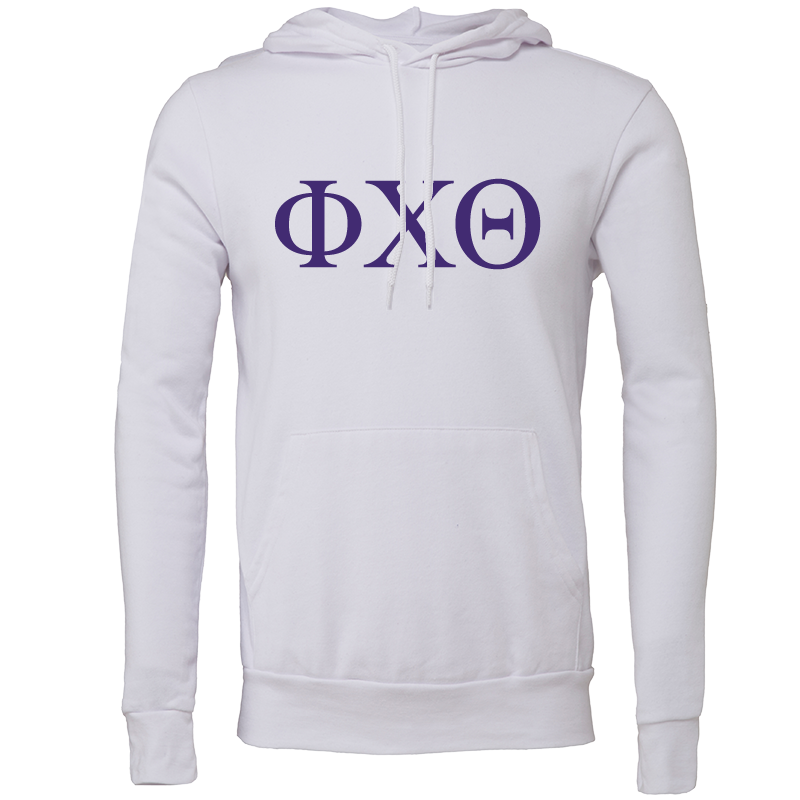 Phi Chi Theta Lettered Hooded Sweatshirts