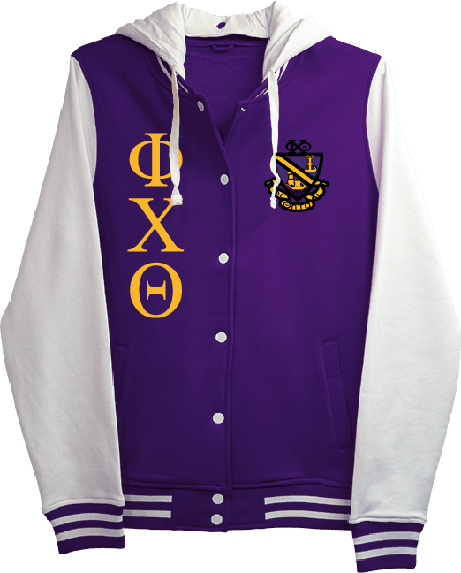 Phi Chi Theta Varsity Hooded Sweatshirt
