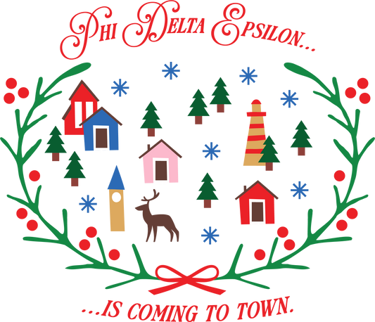 Phi Delta Epsilon Christmas Village Crewneck