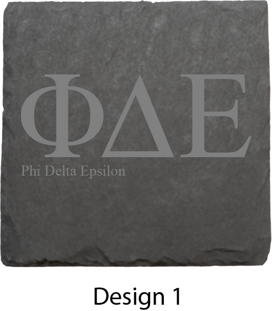 Phi Delta Epsilon Stone Coasters - 4-Pack