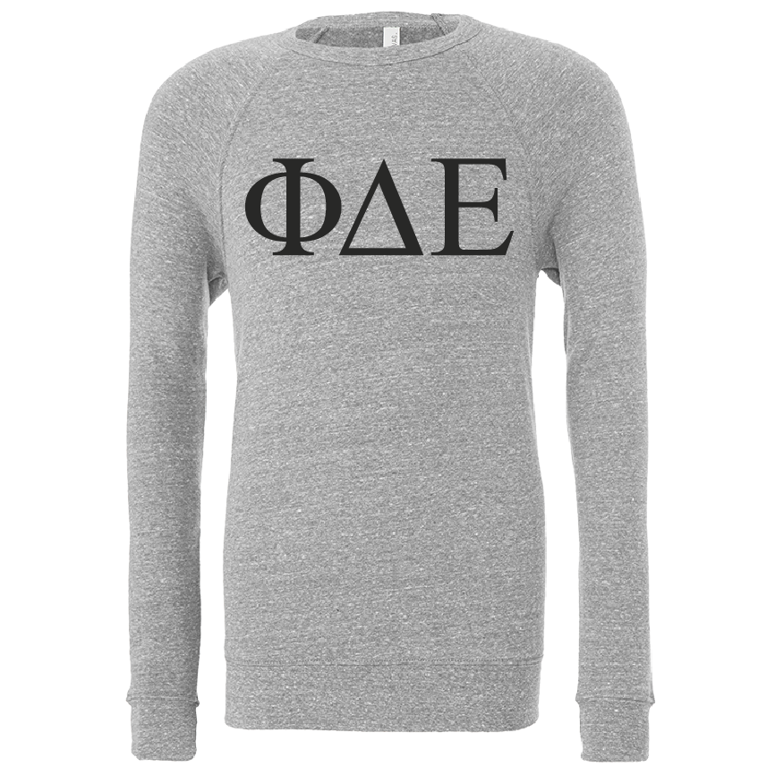 Phi Delta Epsilon Lettered Crewneck Sweatshirts