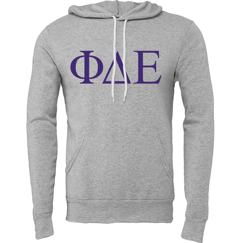 Phi Delta Epsilon Lettered Hooded Sweatshirts