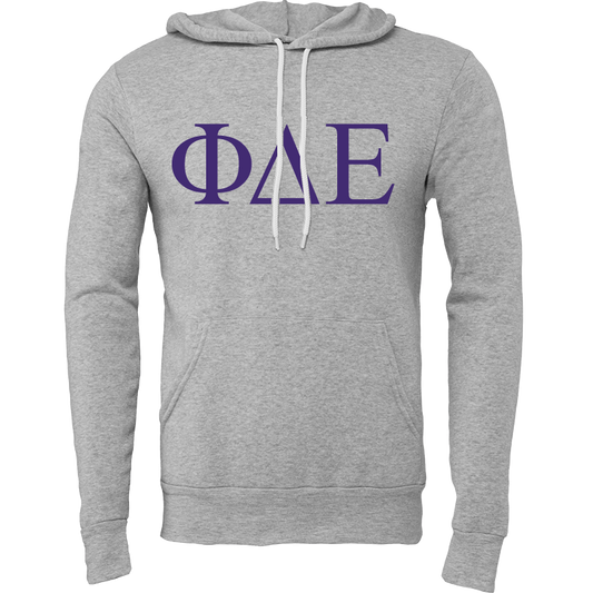 Phi Delta Epsilon Lettered Hooded Sweatshirts