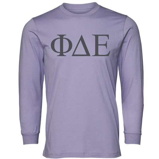 Phi Delta Epsilon Lettered Long Sleeve T-Shirts