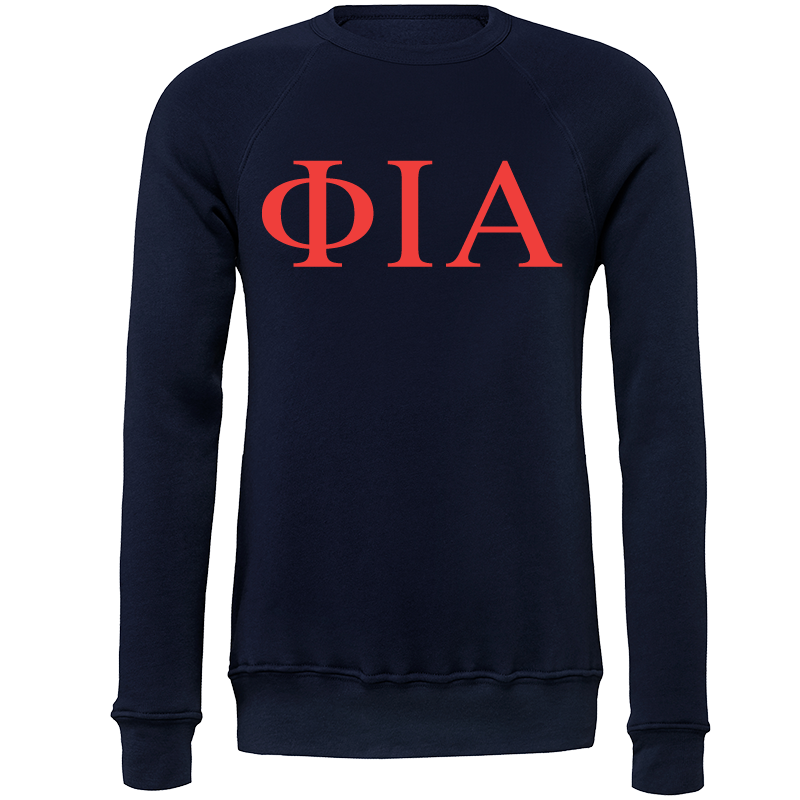Phi Iota Alpha Lettered Crewneck Sweatshirts