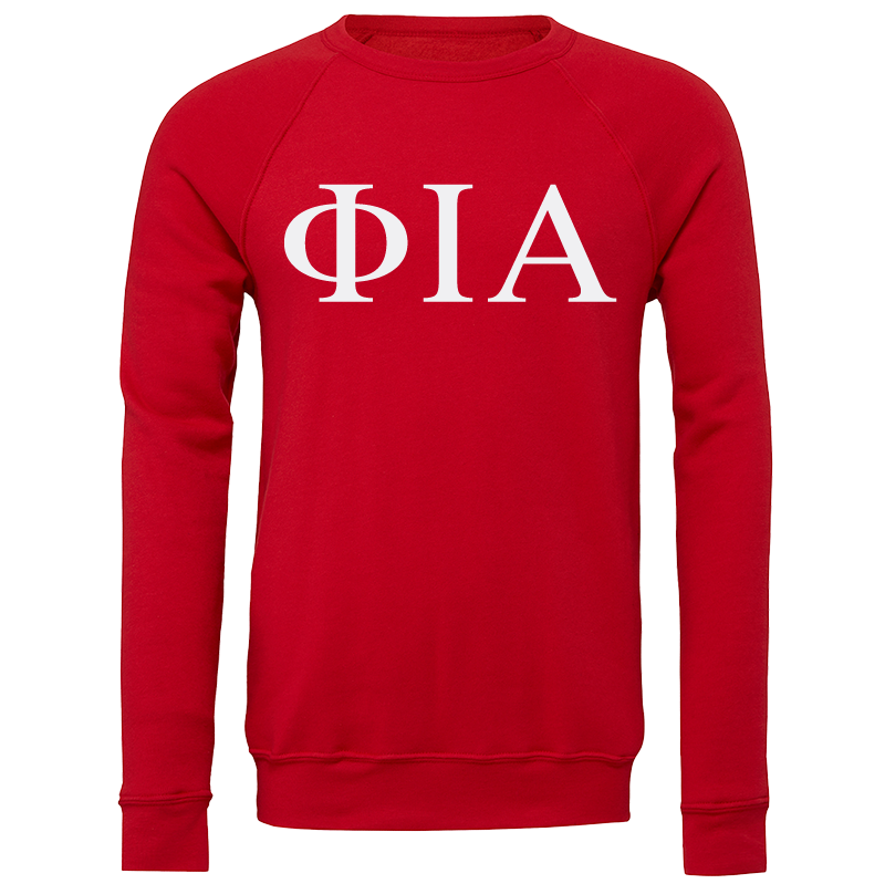 Phi Iota Alpha Lettered Crewneck Sweatshirts