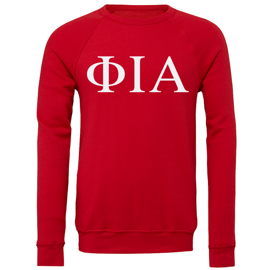 Phi Iota Alpha Lettered Crewneck Sweatshirts