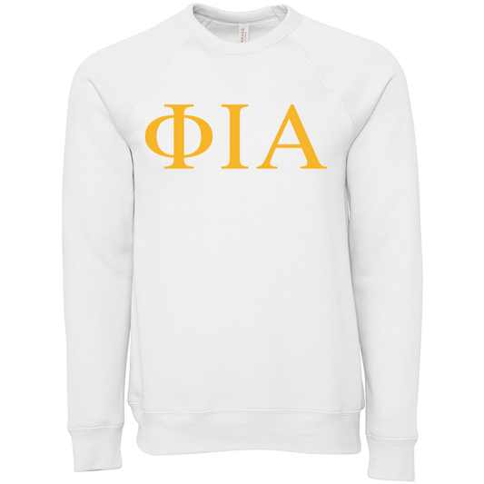 Phi Iota Alpha Embroidered Lettered Crewneck Sweatshirts