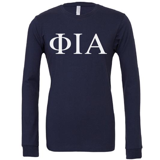 Phi Iota Alpha Lettered Long Sleeve T-Shirts