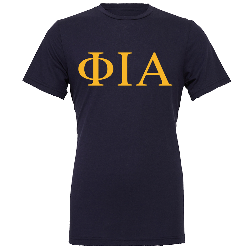 Phi Iota Alpha Lettered Short Sleeve T-Shirts