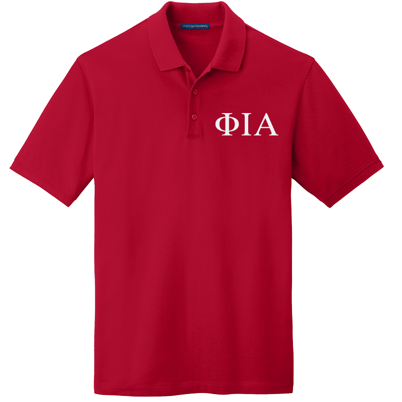 Phi Iota Alpha Men's Embroidered Polo Shirt