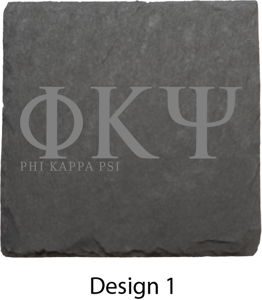 Phi Kappa Psi Stone Coasters - 4-Pack