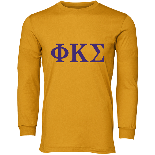 Phi Kappa Sigma Lettered Long Sleeve T-Shirts