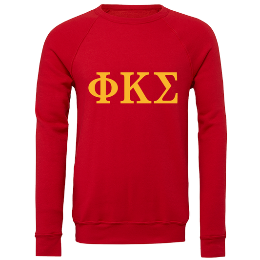 Phi Kappa Sigma Lettered Crewneck Sweatshirts