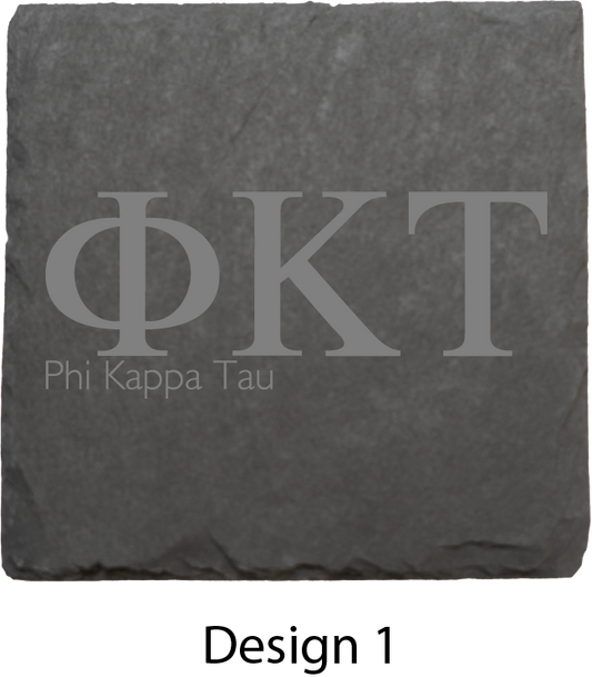 Phi Kappa Tau Stone Coasters - 4-Pack