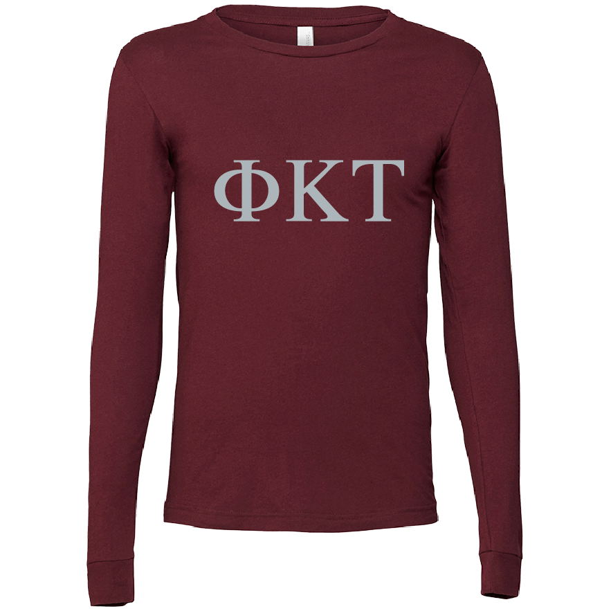 Phi Kappa Tau Lettered Long Sleeve T-Shirts