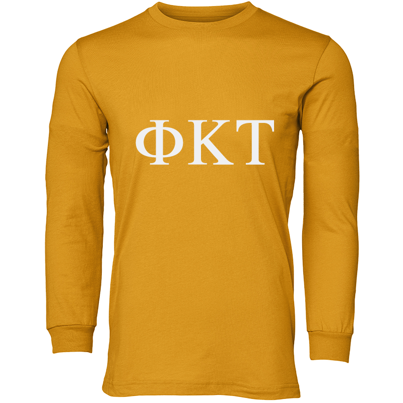 Phi Kappa Tau Lettered Long Sleeve T-Shirts