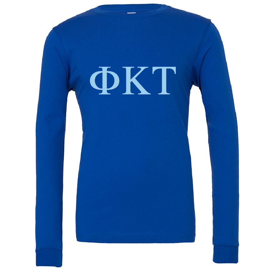 Phi Kappa Tau Lettered Long Sleeve T-Shirts