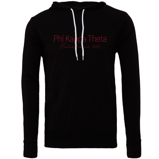 Phi Kappa Theta Embroidered Printed Name Hooded Sweatshirts