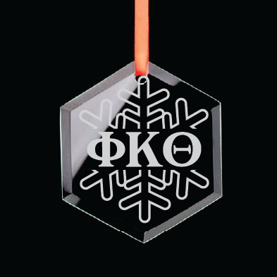 Phi Kappa Theta Hexagon Single-Snowflake Ornament