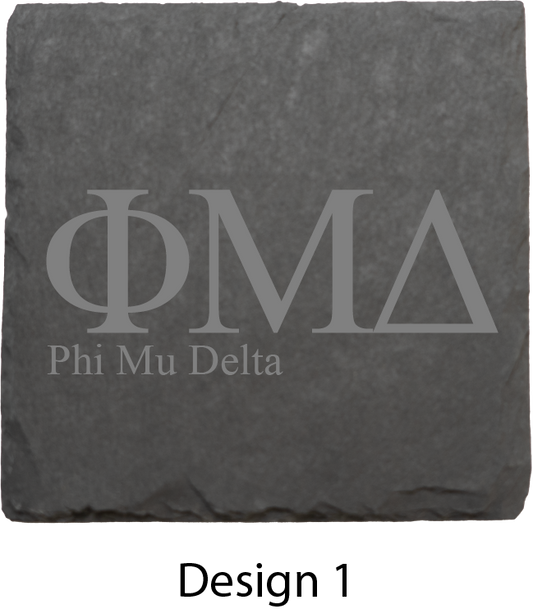 Phi Mu Delta Stone Coasters - 4-Pack