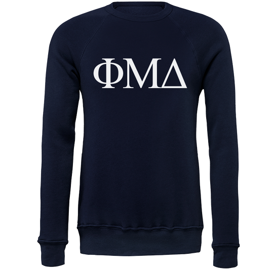 Phi Mu Delta Lettered Crewneck Sweatshirts