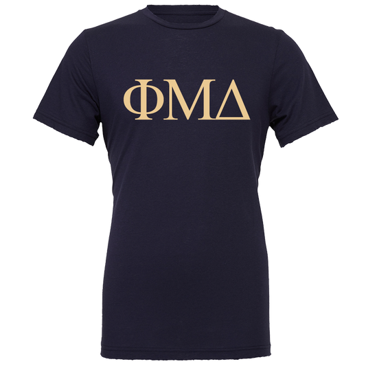 Phi Mu Delta Lettered Short Sleeve T-Shirts